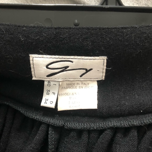 Vintage wool a-line black skirt - Picture 5 of 6